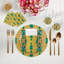 Sous-verres ronds en cuir Gem Emeralds-119015205