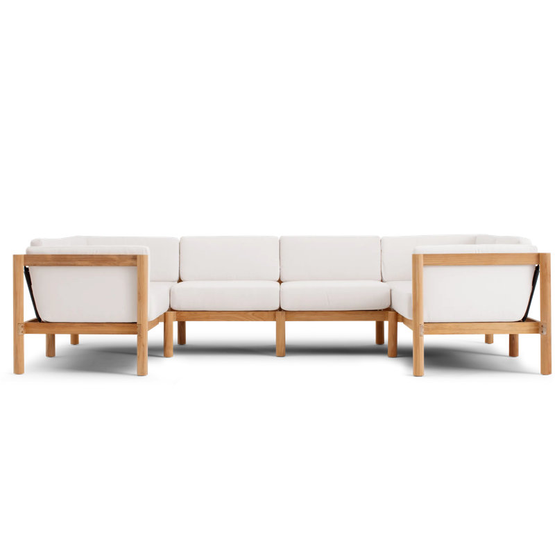 Haven 116'' Wide U-Shaped Patio Sectional with Sunbrella® Cushions, Sunbrella Canvas