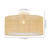 1 - Light Rattan Semi - Flush Mount Ceiling Light