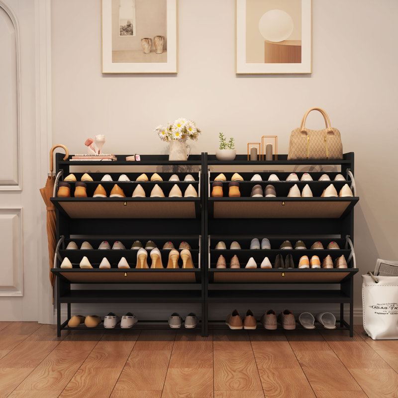 Rangement à chaussures 20 paires, Noir, H 39,37 po x l 31,5 po x P 9,25 po