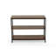 Console moderne brune de 30 pouces avec design industriel