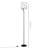 Abstract Art 31W LED Floor Lamp 58" - 3000K Warm Illumination- Twisted Circle Design in Matte Black