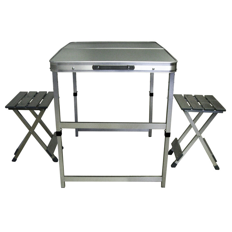 Table de camping pliante en métal