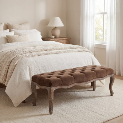 Banc recouverts de tissu d'ameublement Fleur