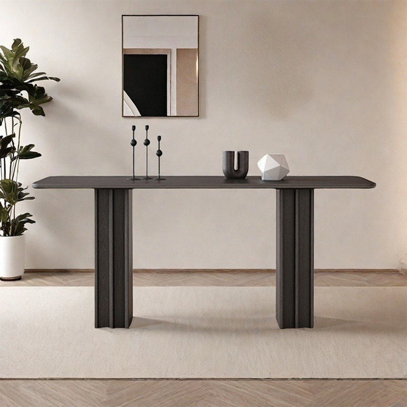 French vintage rectangular dining table, 29.5"H x 63"L x 31.5"W
