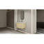 Meuble-lavabo de salle de bain avec lavabo, armoire de rangement de salle de bain moderne à bords arrondis et courbes avec tiroir, lavabo en céramique blanc rond sans robinet, pré-assemblé, couleur vert clair