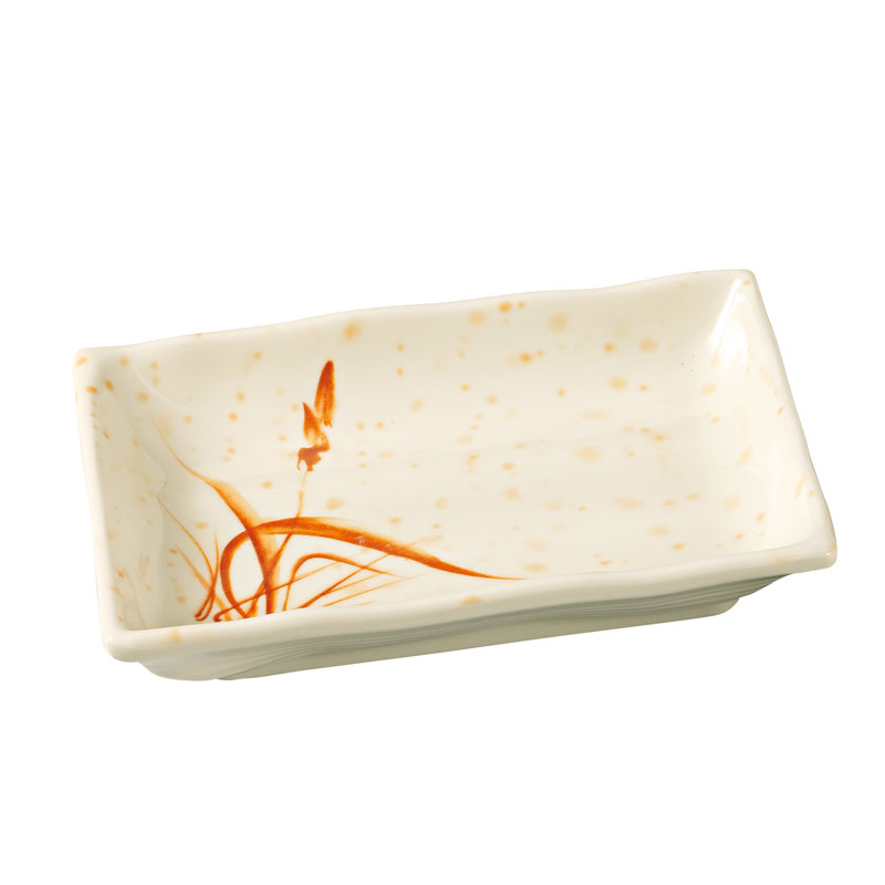 Soucoupe rectangulaire en mélamine Orchis