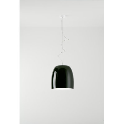 1 - Light Matt White LED Dome Pendant