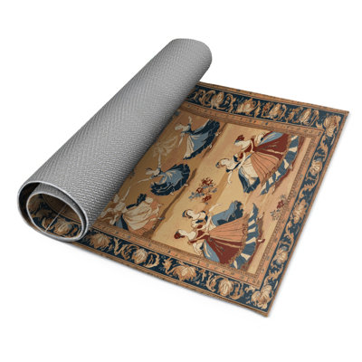 Tapis d'intérieur et d'extérieur brun français