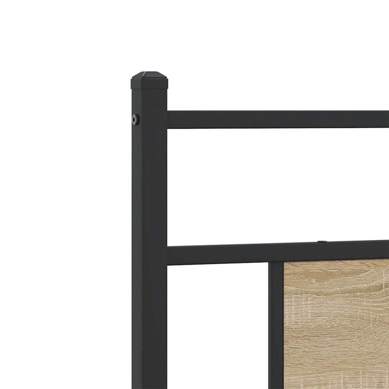 Replace Headboard 183 Cm Engineered Wood And Steel, 91.5cm H x 80.5cm W x 3cm D, Sonoma Oak
