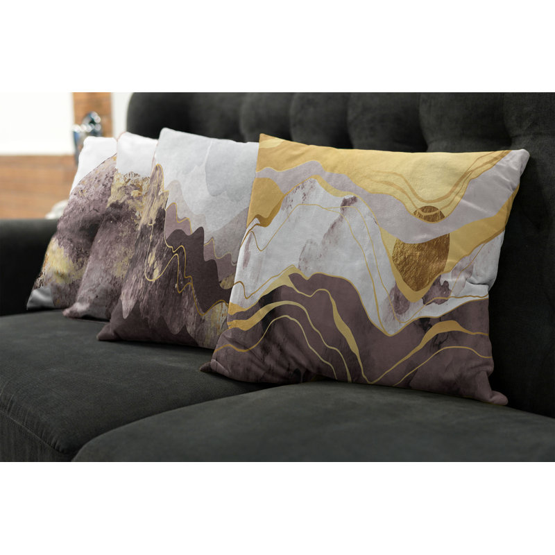 Housse de coussin Millersburg, 12 po x 20 po, Vert laurier / moutarde