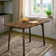 Acacia Verve Solid Wood Table 4 Seat Dining Table Set Williamsburg, Mid Century Modern Table Rectangular -Medium