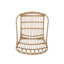 Fauteuils d'appoint - 2 pièces, brun, 75,6 cm de profondeur x 59,7 cm de largeur x 82,6 cm de hauteur, structure en fer pour faux-bois de jardin.