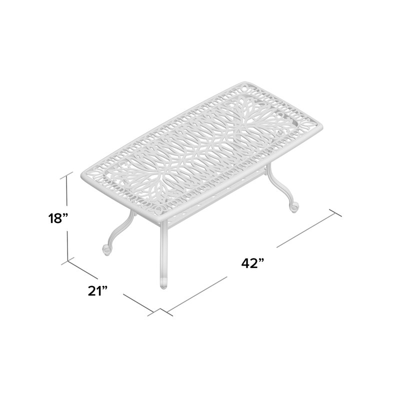 Lebanon 21" x 42'' Rectangular Coffee Table