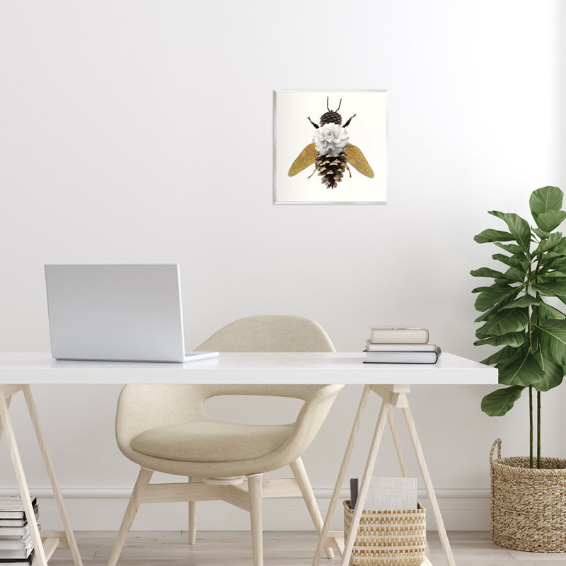 Nature Constructed Bee Wall Plaque, design by Sasha
