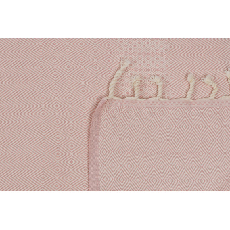 Serviette de plage 100% coton Lawlor, Rose