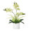 Orchidée phalaenopsis en soie dans un vase, véritable arrangement de fleurs artificielles réalistes pour la décoration de mariage à domicile
