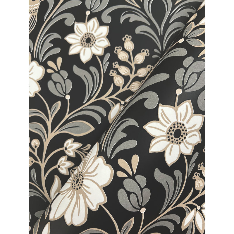 Colette Wallpaper, Black