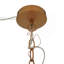 Suspension Delphi - or grossier et verre transparent