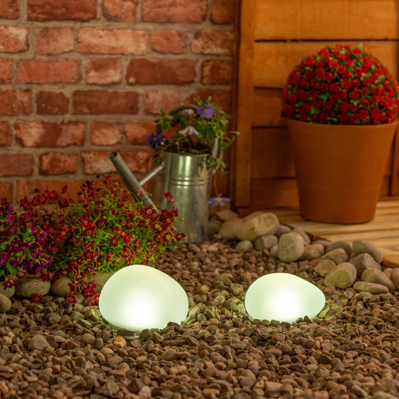 Broch 10.9cm Solar Powered Integrated LED Lawn Ornament