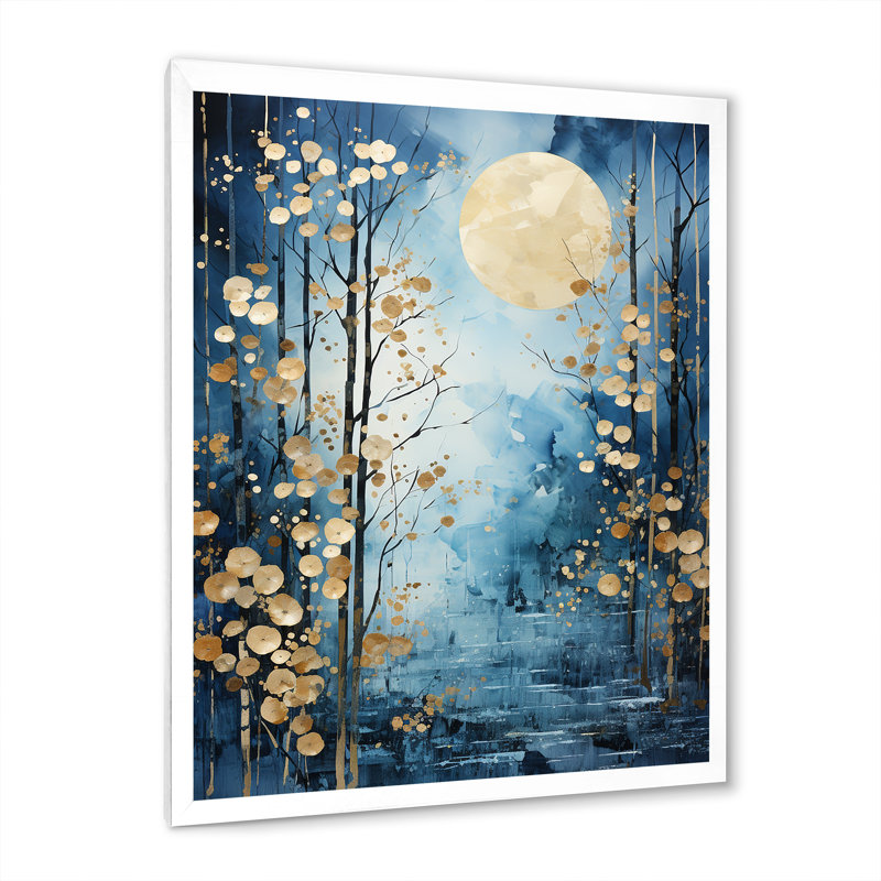 Virko Moonlit Symphony II - impression, Cadre photo blanc, H 40 po x l 30 po x P 1,5 po