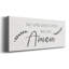«Say amen», art textuel sur toile tendue-440138783