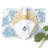 Hydrangea Stem Embroidered Dinner Napkin