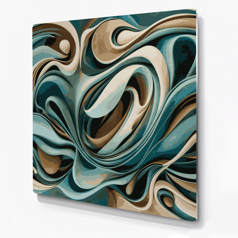 Biomorphic Abstraction 37, art mural gris en métal, H 16 po x l 16 po