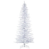 Flocked White Spruce 9' H Lighted Artificial Spruce Christmas Tree