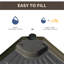 Ensemble de 4 ventilateurs de plafond avec Hdpe brun café et espace extérieur de 15,4 po, 4 pièces