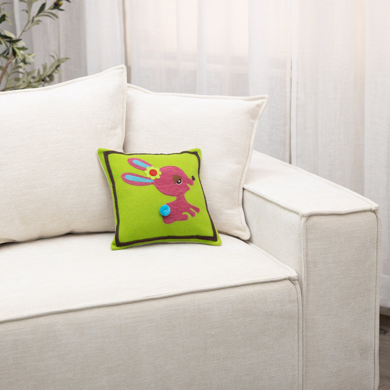 Wool Square Pillow Cover & Insert