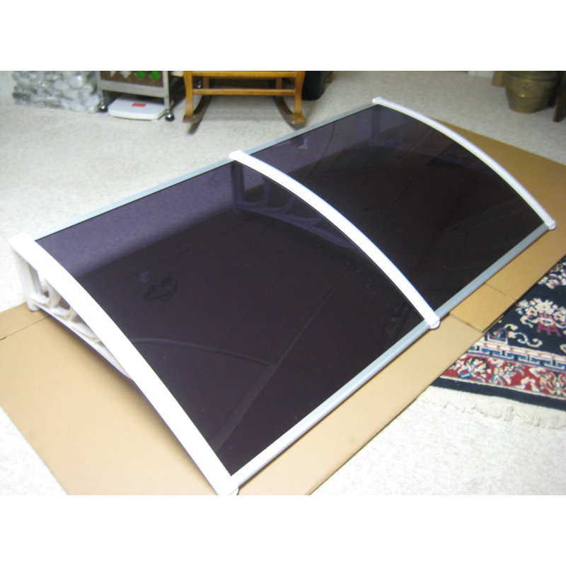 Denmir 72'' W x 12'' D Plastic Cover Retractable, Grey