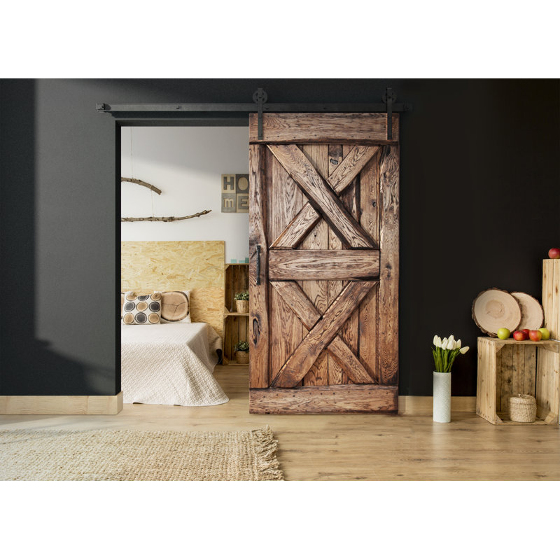 Solid Oak Sliding Door Primed, 210 H x 110 W x 4 D