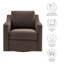 Fauteuil en velours Liora Performance-110091665