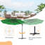  Parasol de patio octogonal décalé en porte-à-faux 11 pi avec base en croix Alfiere Alfiere-1130696759