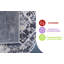 Tapis Naar Payas tissé à la machine gris / bleu / traditionnel-540307160