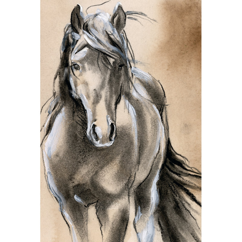 " Sketched Horse II " by Jennifer Paxton Parker Painting Print, 30" H x 20" W
