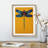 Striking Dragonfly - Single Picture Frame Print-122911288-122911270