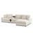 Canapé modulaire en L avec console 5 pièces Thalune-106576238