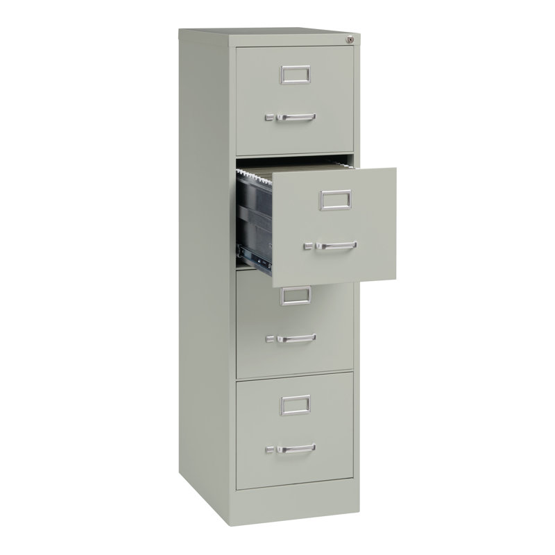 Patirica Bottorf 4-Drawer Vertical Filing Cabinet, Gray