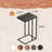 24.9'' C-Table End Table with Solid Wood Top and Steel Base for Sofa, Bed Side-882125705