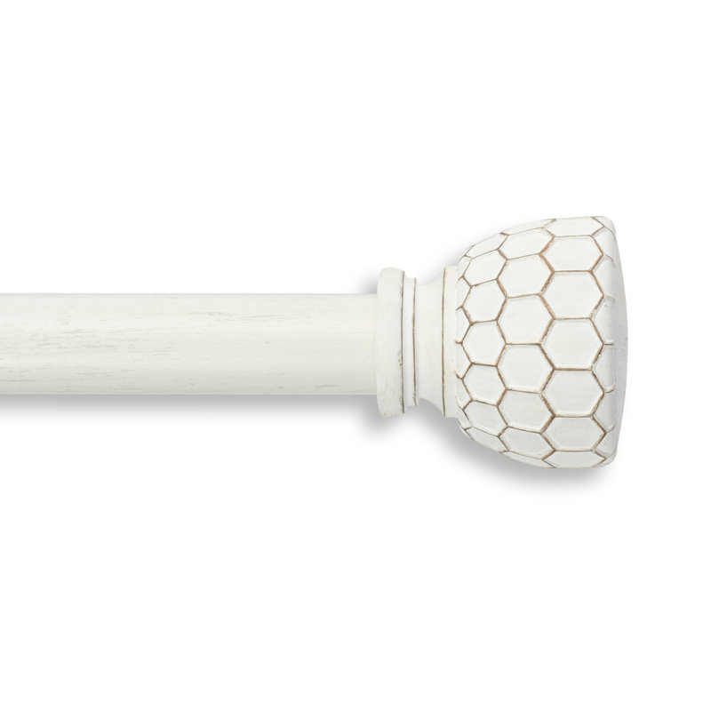 Ensemble de tringle Cambria Designer Series Farmhouse, H 1,5 po x l 36 po x P 4 po, Blanc