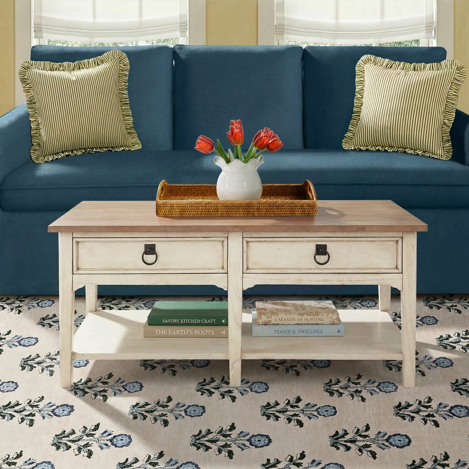 Ondine Single Coffee Table with Storage