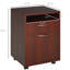 Support mobile pour imprimante et armoire de rangement brune avec tiroir, beaucoup d'espace pour les documents de bureau, fonction de freinage à 4 roues, s'adapte sous la plupart des bureaux, panneau de particules