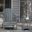 Table d'appoint robuste en PEHD Adirondack à deux tablettes-274808092