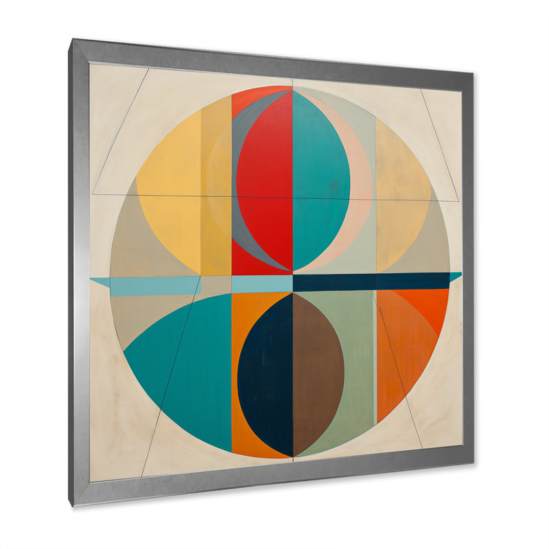 «Serendipity Retro Abstract Midcentury Geometrics I», reproduction sur toile, H 36 po x l 36 po x P 1,5 po