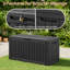 Boîte de rangement en résine 120 gallons - Rangement extérieur imperméable et verrouillable avec couvercle à fermeture en douceur-130920396