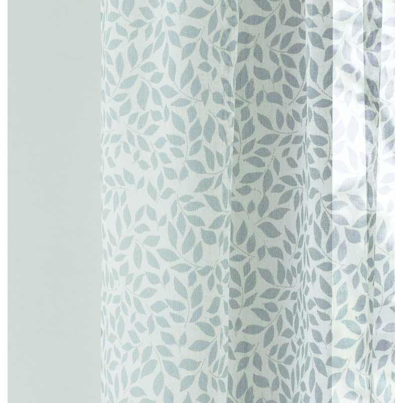 Rockwood Sheer Curtain Pair, 140cm Width x 183cm Drop, Blue