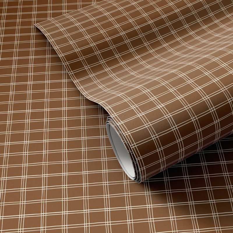 Hand Checks Wallpaper by Getty Images, Terracotta I