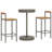 Filadelfio Bar Set with Stools